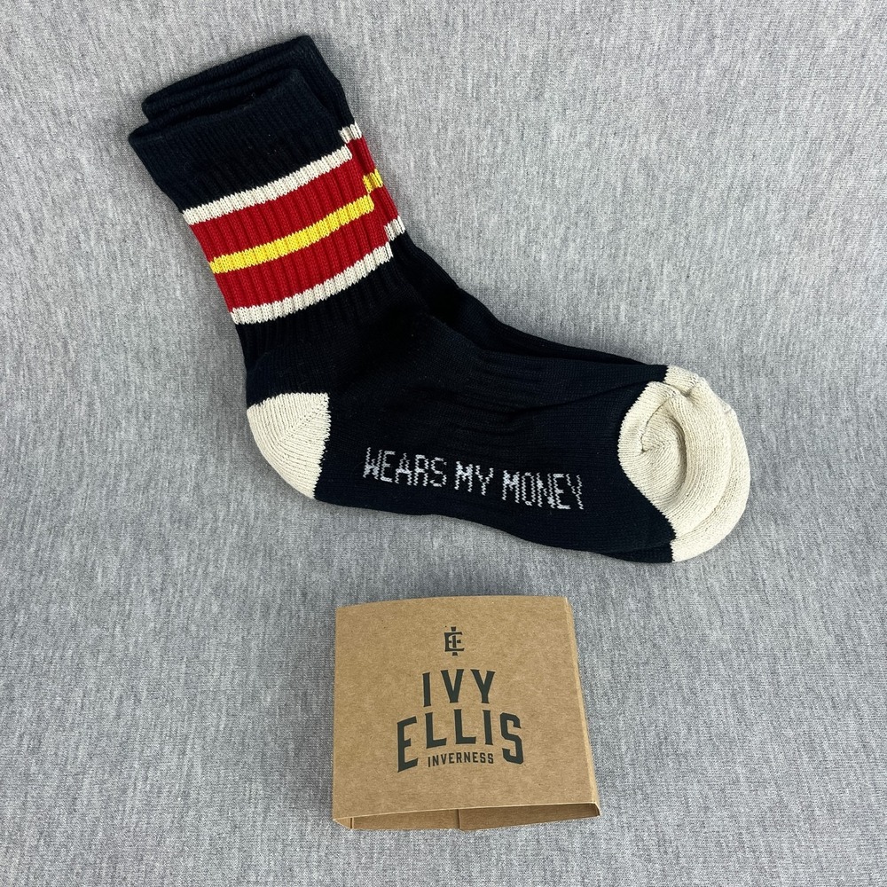 Ivy Ellis Inverness Quarter Socks Womens Size UK 3-8 Wears My Money Black NEW